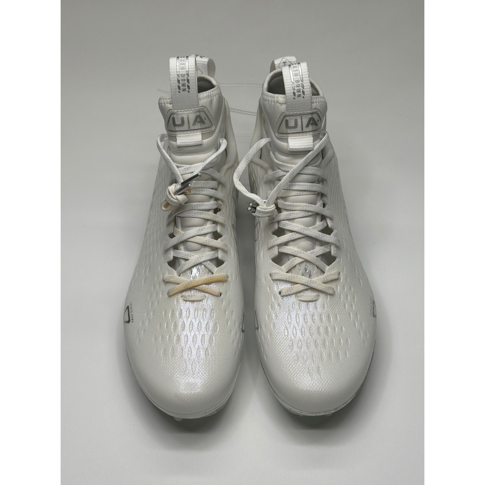 Under Armour Men's Spotlight Lux MC‎ 2.0 White Football Cleats Men's Size 12